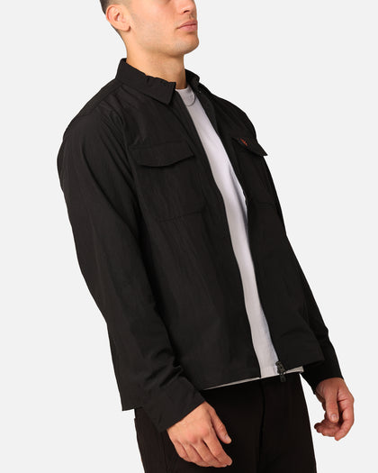 Fred Perry Zip Overshirt Jacket Black