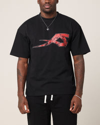 Saint Morta Ssix Drop Shoulder T-Shirt Black
