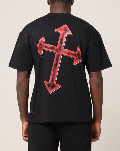 Saint Morta Ssix Drop Shoulder T-Shirt Black