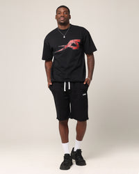 Saint Morta Ssix Drop Shoulder T-Shirt Black
