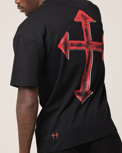 Saint Morta Ssix Drop Shoulder T-Shirt Black