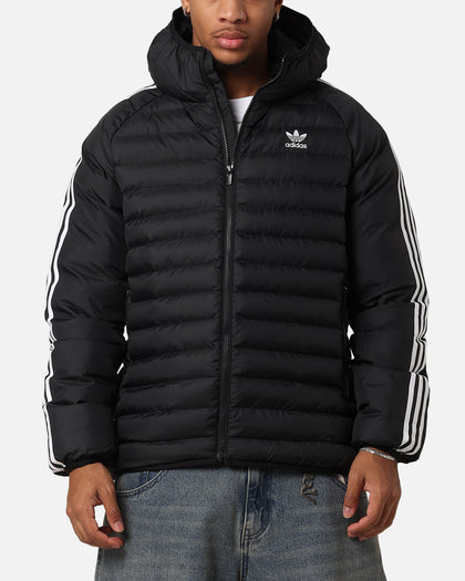 Adidas Padded Hooded Jacket Black/White