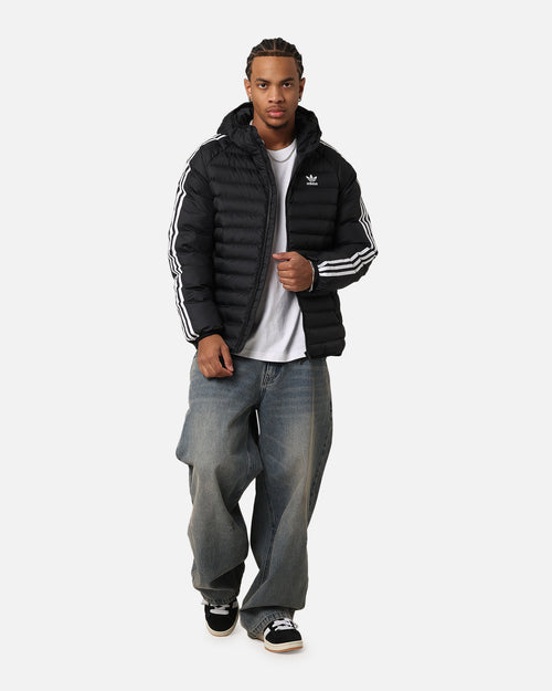 Adidas Padded Hooded Jacket Black/White
