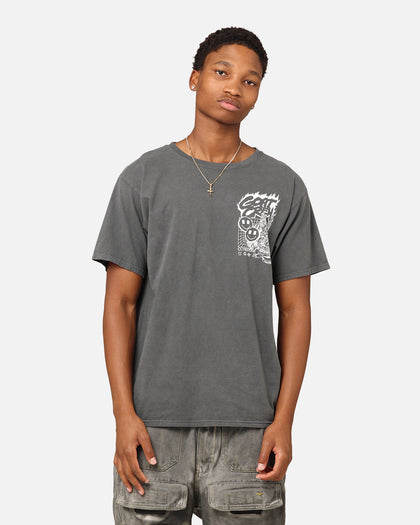 Goat Crew Robo Mech T-Shirt Off Black