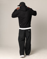 Saint Morta Sorrows Zip Hoodie Black