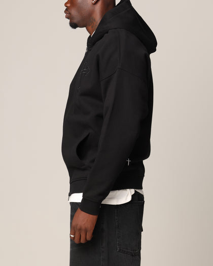 Saint Morta Sorrows Zip Hoodie Black