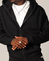 Saint Morta Sorrows Zip Hoodie Black