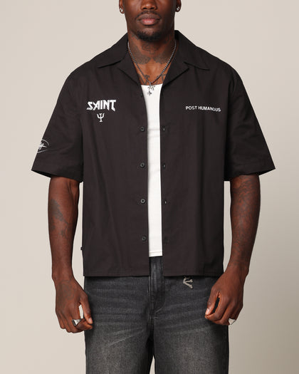 Saint Morta Post Humanous Short Sleeve T-Shirt Black/White