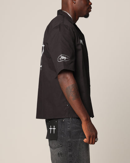 Saint Morta Post Humanous Short Sleeve T-Shirt Black/White