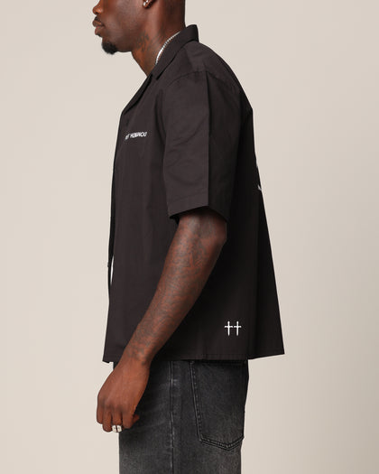 Saint Morta Post Humanous Short Sleeve T-Shirt Black/White