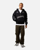 Loiter Rave Rhinestone Hoodie Black