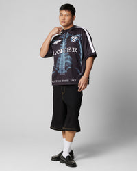 Loiter Ribcage Sports T-Shirt Black