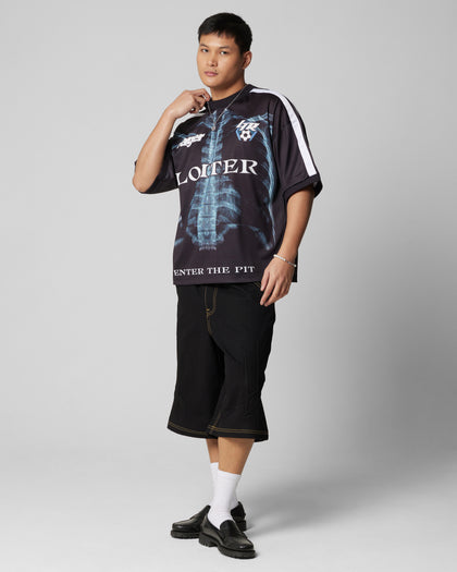 Loiter Ribcage Sports T-Shirt Black