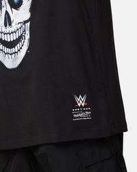 Mitchell & Ness X WWE Stone Cold Steve Austin Skull T-Shirt Overdyed Black