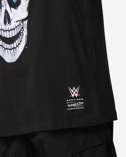 Mitchell & Ness X WWE Stone Cold Steve Austin Skull T-Shirt Overdyed Black