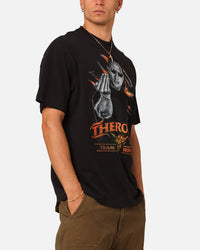 Mitchell & Ness X WWE Dwayne "The Rock" Johnson Team Bring It T-Shirt Overdyed Black