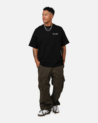 Carre Side Script Oversized T-Shirt Black