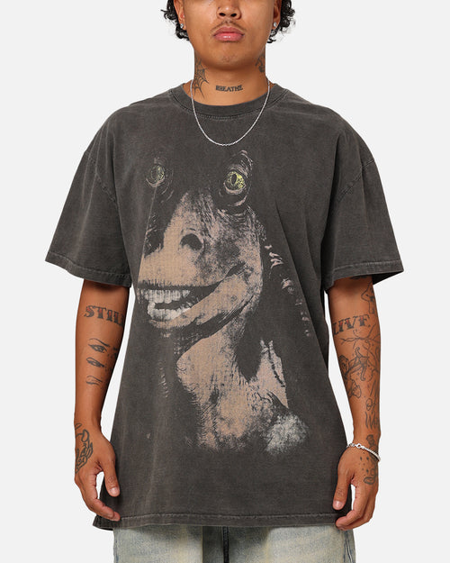 Star Wars Jar Jar Binks Heavyweight T-Shirt Black Wash