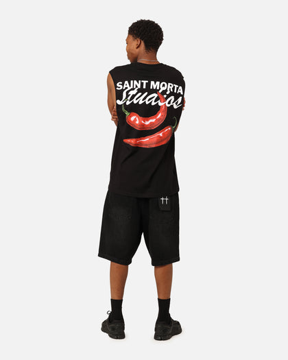 Saint Morta Chilli Fusion Muscle T-Shirt Black