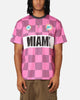 Majestic Athletic Miami Dolphins Team Line Checkered Jersey Black/Pink