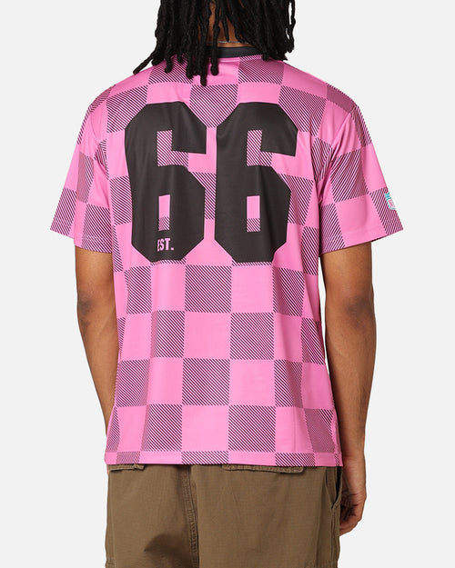 Majestic Athletic Miami Dolphins Team Line Checkered Jersey Black/Pink