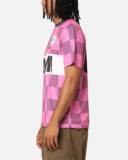 Majestic Athletic Miami Dolphins Team Line Checkered Jersey Black/Pink