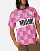 Majestic Athletic Miami Dolphins Team Line Checkered Jersey Black/Pink