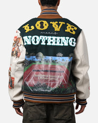 Lifted Anchors "Kournikova" Varsity Tennis Jacket Deep Green