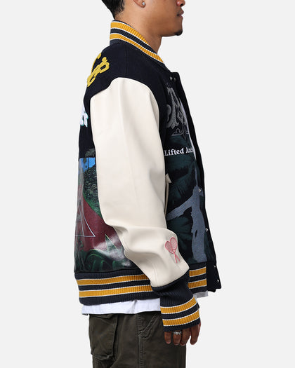 Lifted Anchors "Kournikova" Varsity Tennis Jacket Deep Navy