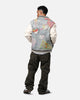 Lifted Anchors "Martina" Boro Denim Varsity Jacket Denim/Cream