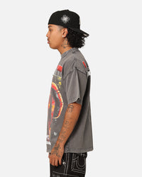 Loiter Digital Insanity Vintage T-Shirt Charcoal