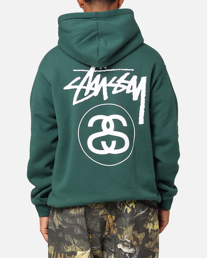 Stussy SS Link Fleece Hoodie Forest