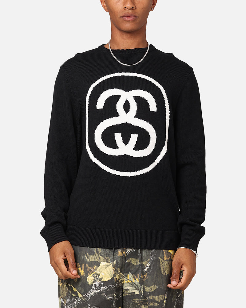 Stussy SS Link Sweater Black | Culture Kings NZ