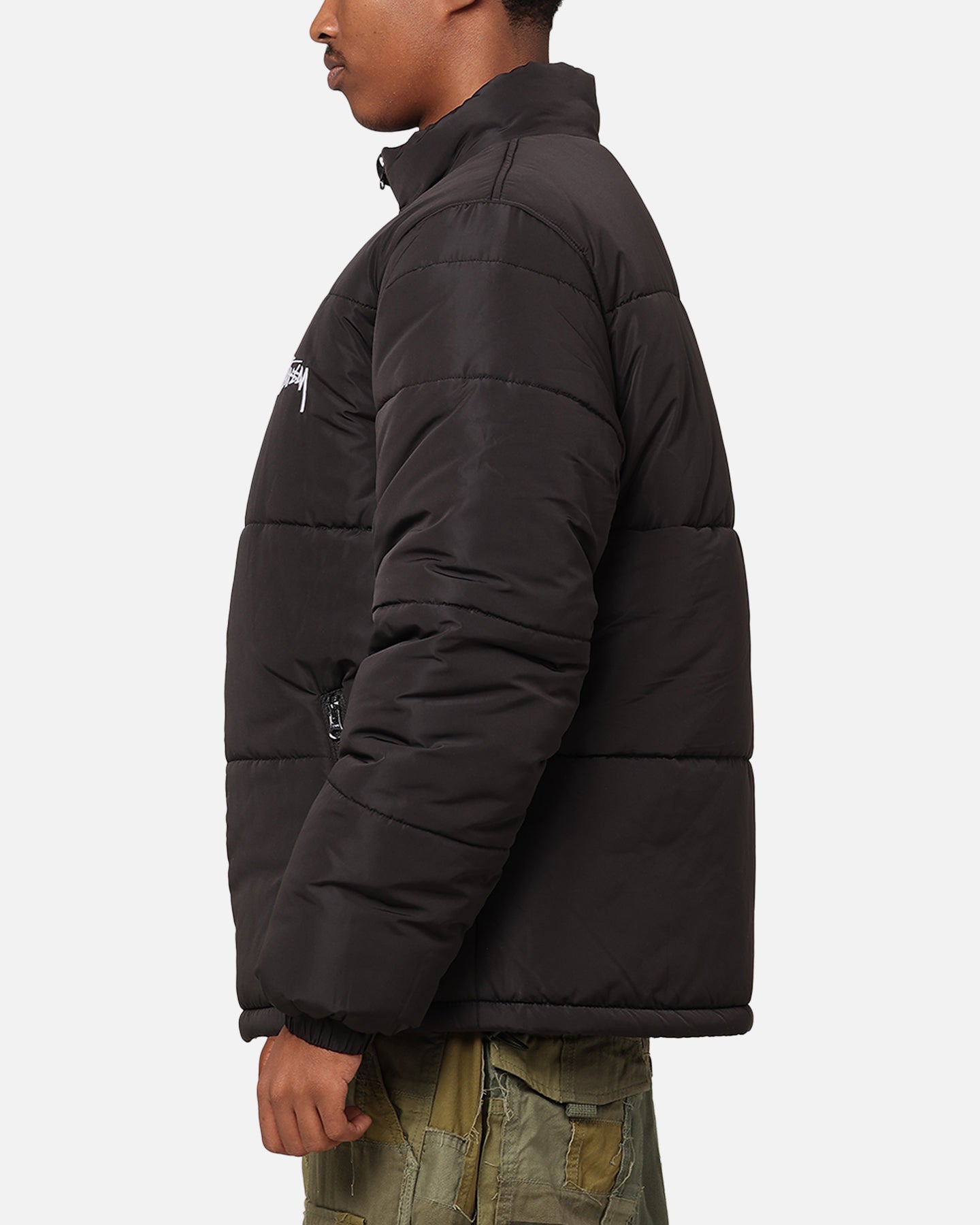 Stussy Stock 8 Ball Puffer Jacket Black | Culture Kings NZ