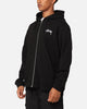 Stussy Stock Embroidery Full Zip Hoodie Black