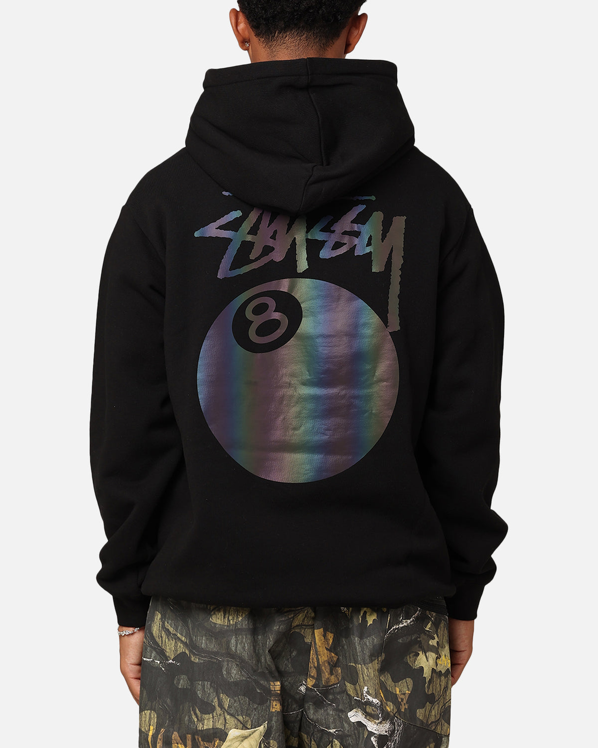 Stussy UV 8 Ball Fleece Hoodie Black | Culture Kings NZ