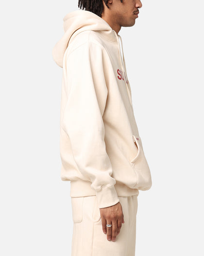 Daniel Patrick Surplus Logo Hoodie Cream/Maroon