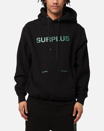 Daniel Patrick Surplus Logo Hoodie Black/Hunter Green