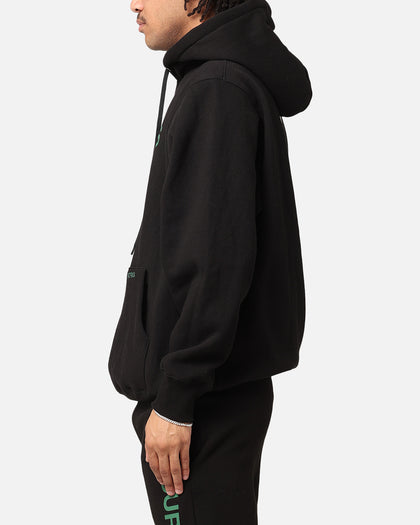 Daniel Patrick Surplus Logo Hoodie Black/Hunter Green