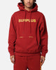 Daniel Patrick Surplus Logo Hoodie Maroon/Yellow