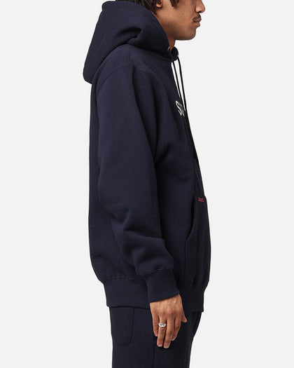 Daniel Patrick Surplus Logo Hoodie Navy/Cream/Red