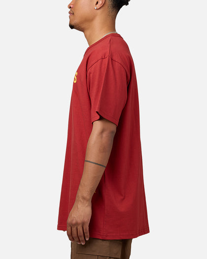 Daniel Patrick Surplus Logo T-Shirt Maroon/Yellow