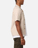 XXIII Jacquard Weave Button Up Shirt Cream/White