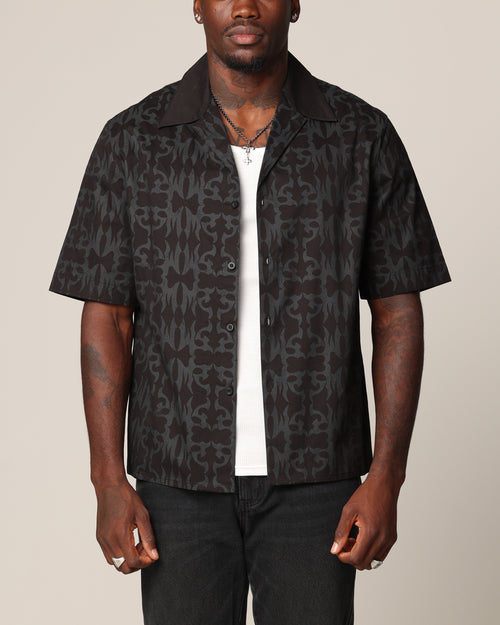 Saint Morta Tribal Short Sleeve T-Shirt Black/Black