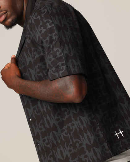 Saint Morta Tribal Short Sleeve T-Shirt Black/Black