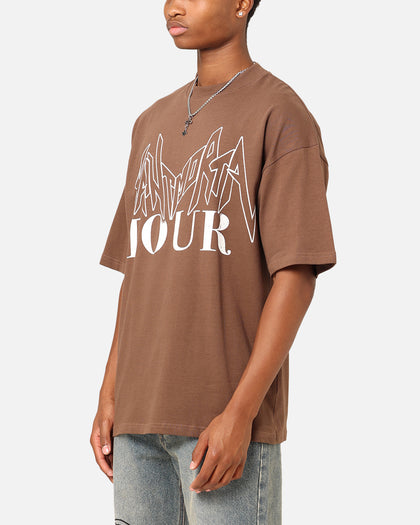 Saint Morta Tour Mock T-Shirt Brown