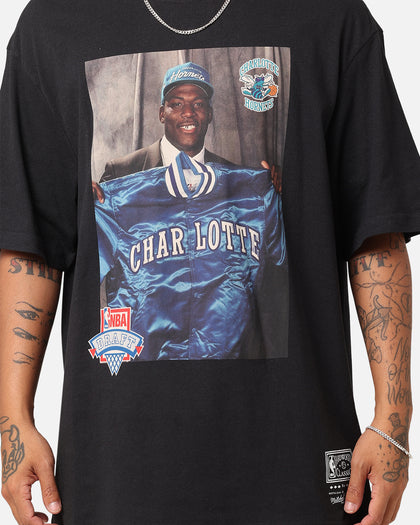 Mitchell & Ness Charlotte Hornets 1991 NBA Draft T-Shirt Faded Black