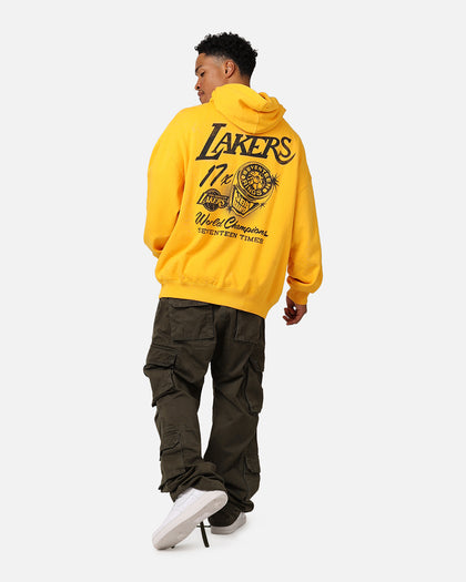 Mitchell & Ness Los Angeles Lakers Rings Hoodie Ochre