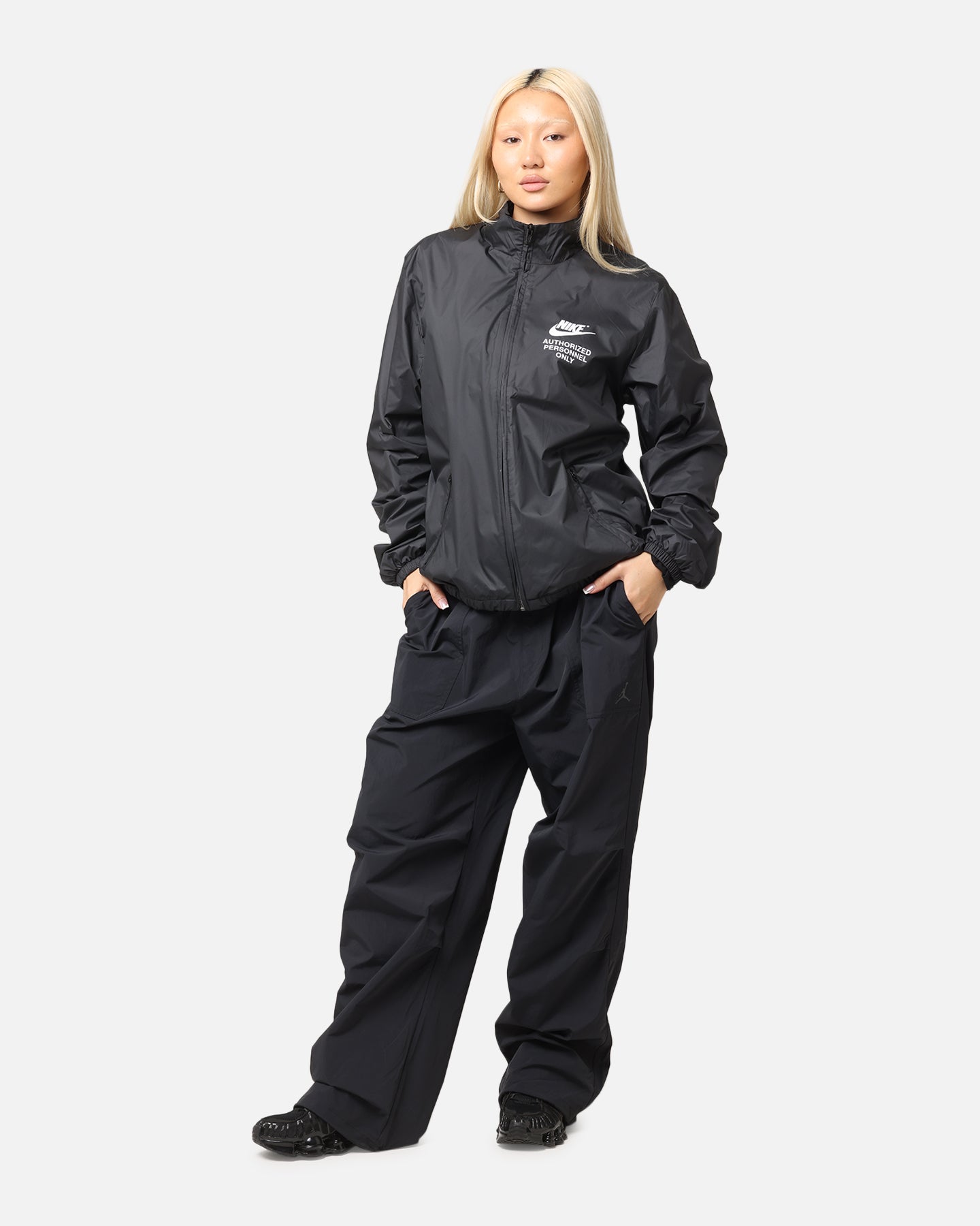 Nike Woven Full Zip Jacket Black/Black | Culture Kings NZ