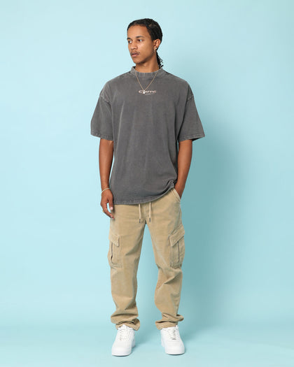 Carré Blasted Oversized T-Shirt Washed Charcoal